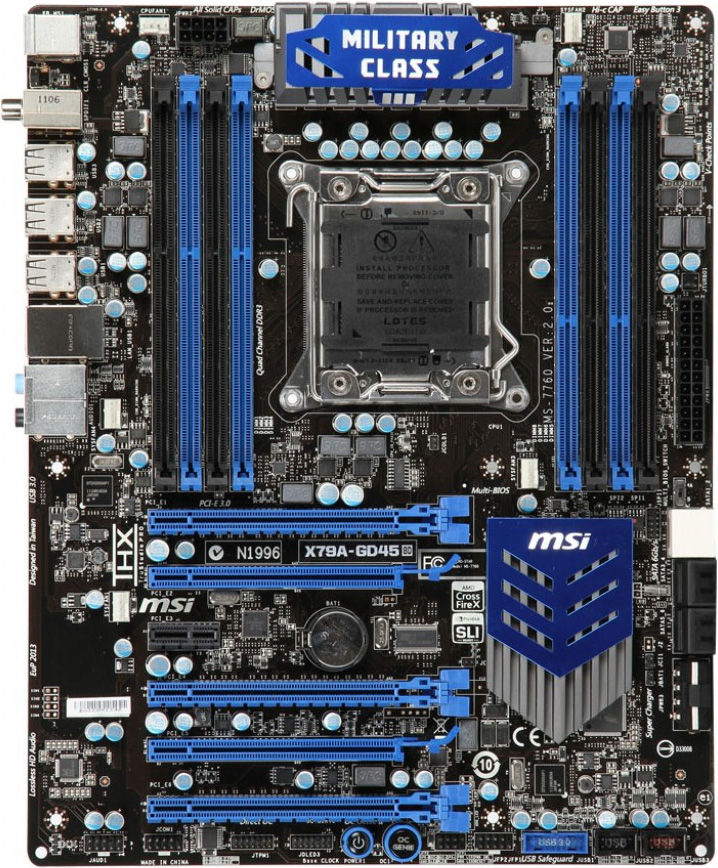 MSI X79A-GD45 (8D) - Motherboard Specifications On MotherboardDB